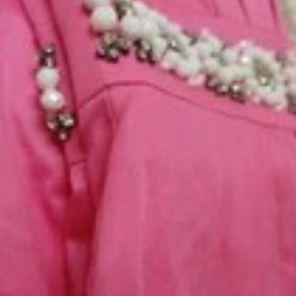 Lily Pulitzer Crystal Hotty Pink Strapless Mini Dress W/Empire Waist -Size: 0 - Picture 7 of 8